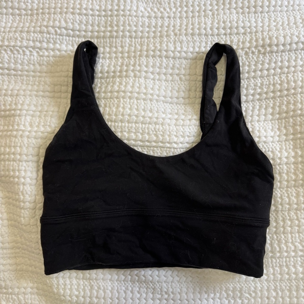 Lululemon Black/Black Camo Reversible Align Bra